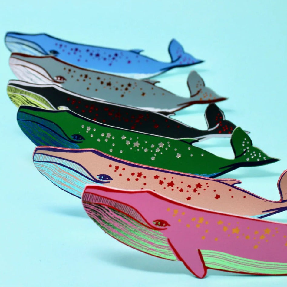 Whale Bookmark by Ark Colour Design