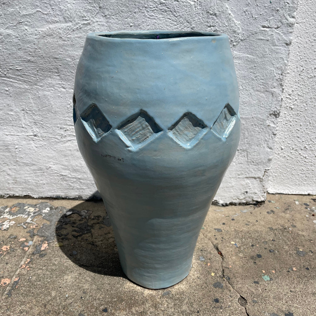1970’s Studio Pottery Diamond Vase