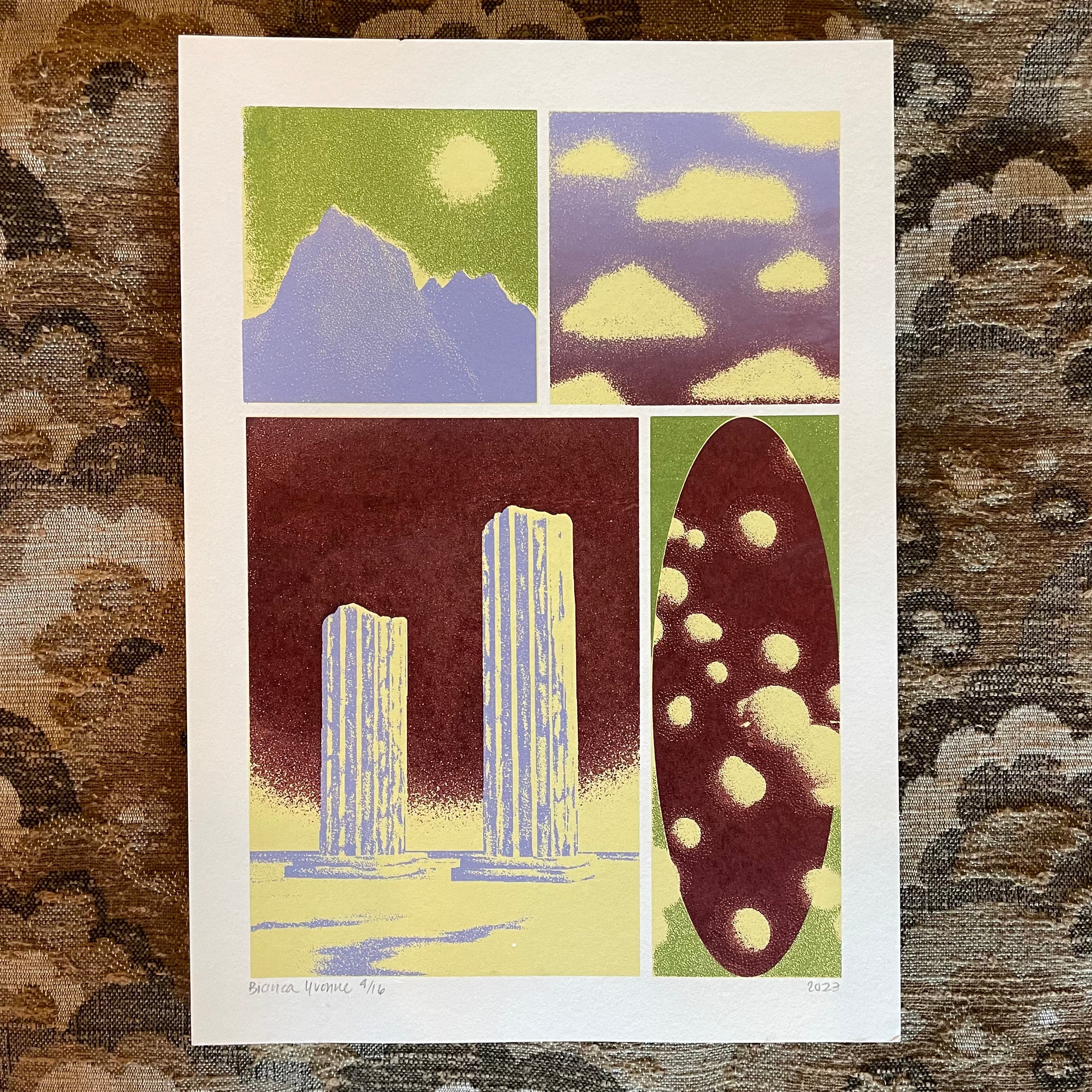 8” x 11.5” Columns Art Print by Bianca Yvonne