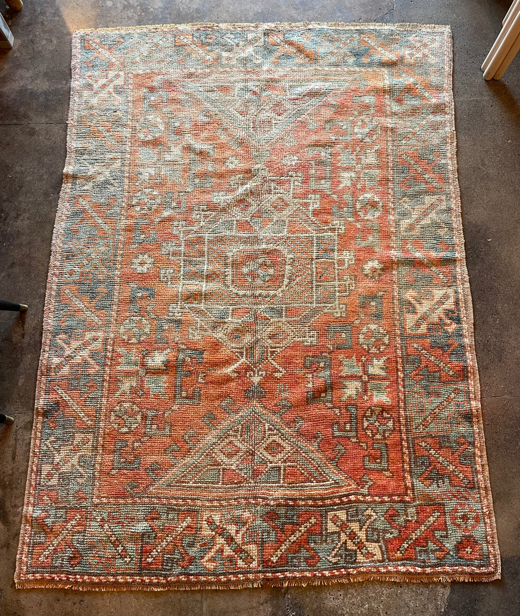 Vintage Turkish Rug - 4’2” x 5’7”
