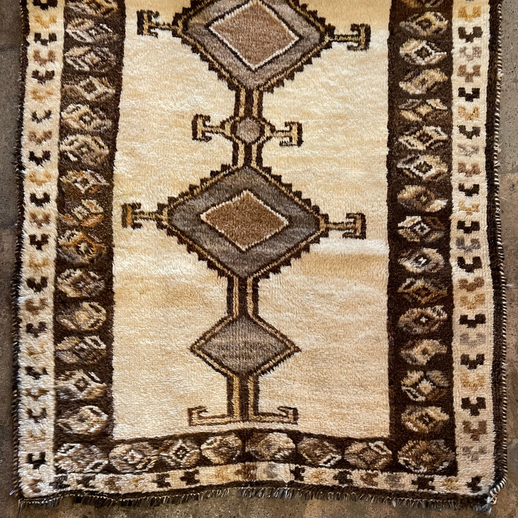 3’4” x 6’9” Vintage Algerian  Shag Rug