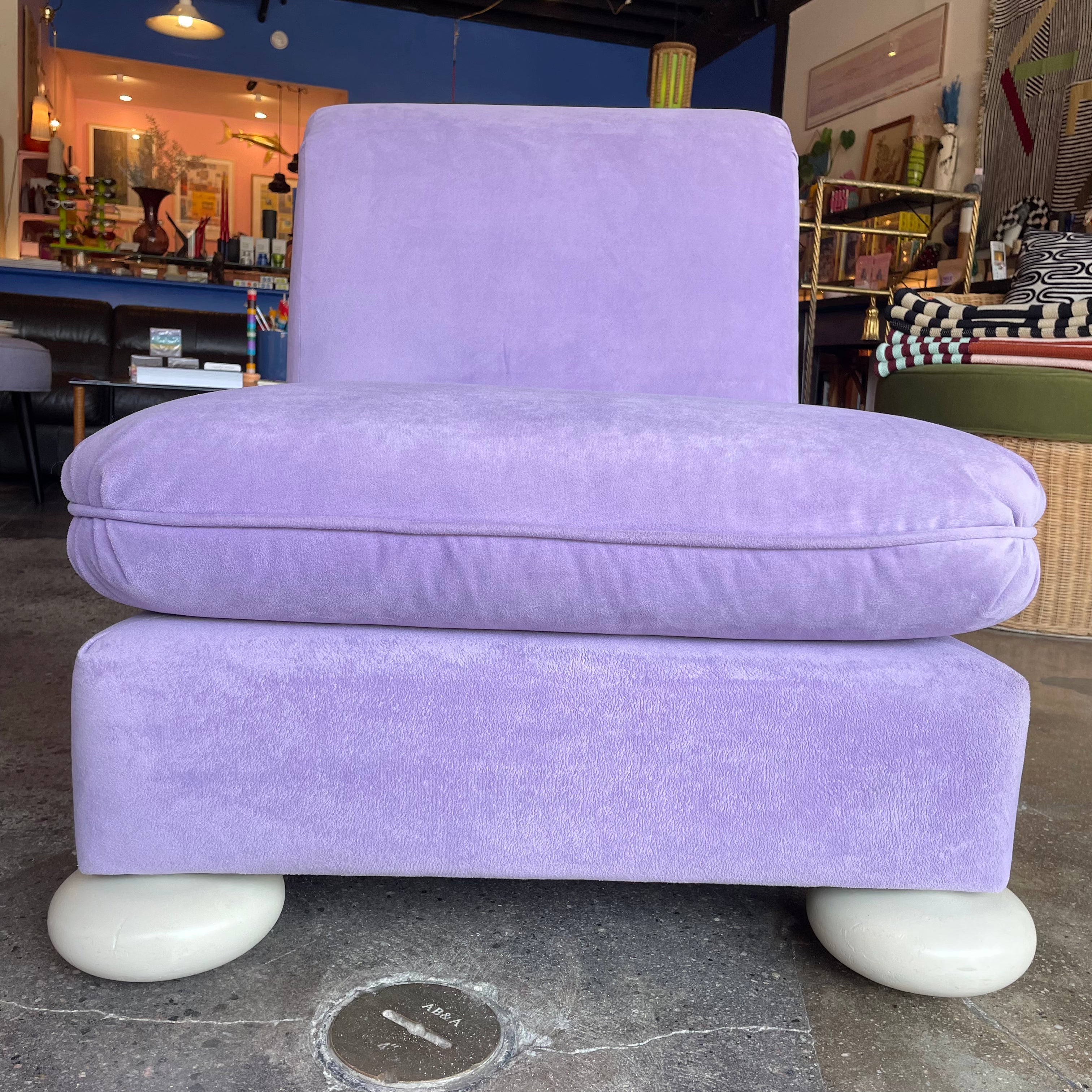 1970's Reupholstered Milo Baughman for Thayer Coggin Scroll Armchairs - 1 available