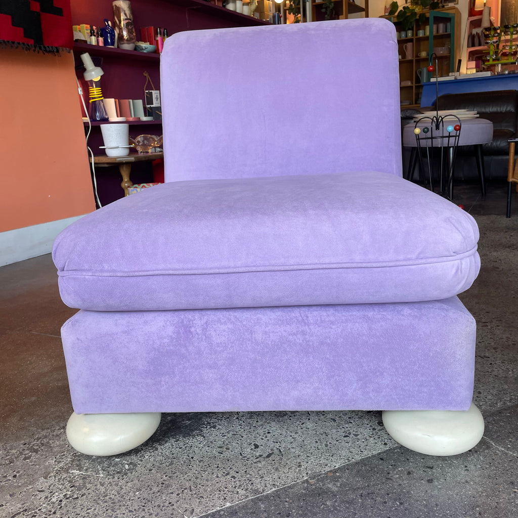 1970's Reupholstered Milo Baughman for Thayer Coggin Scroll Armchairs - 1 available