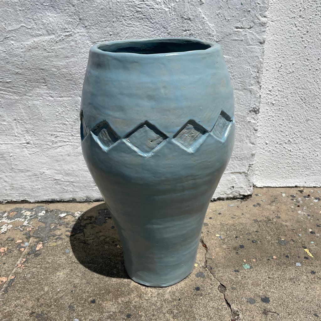 1970’s Studio Pottery Diamond Vase