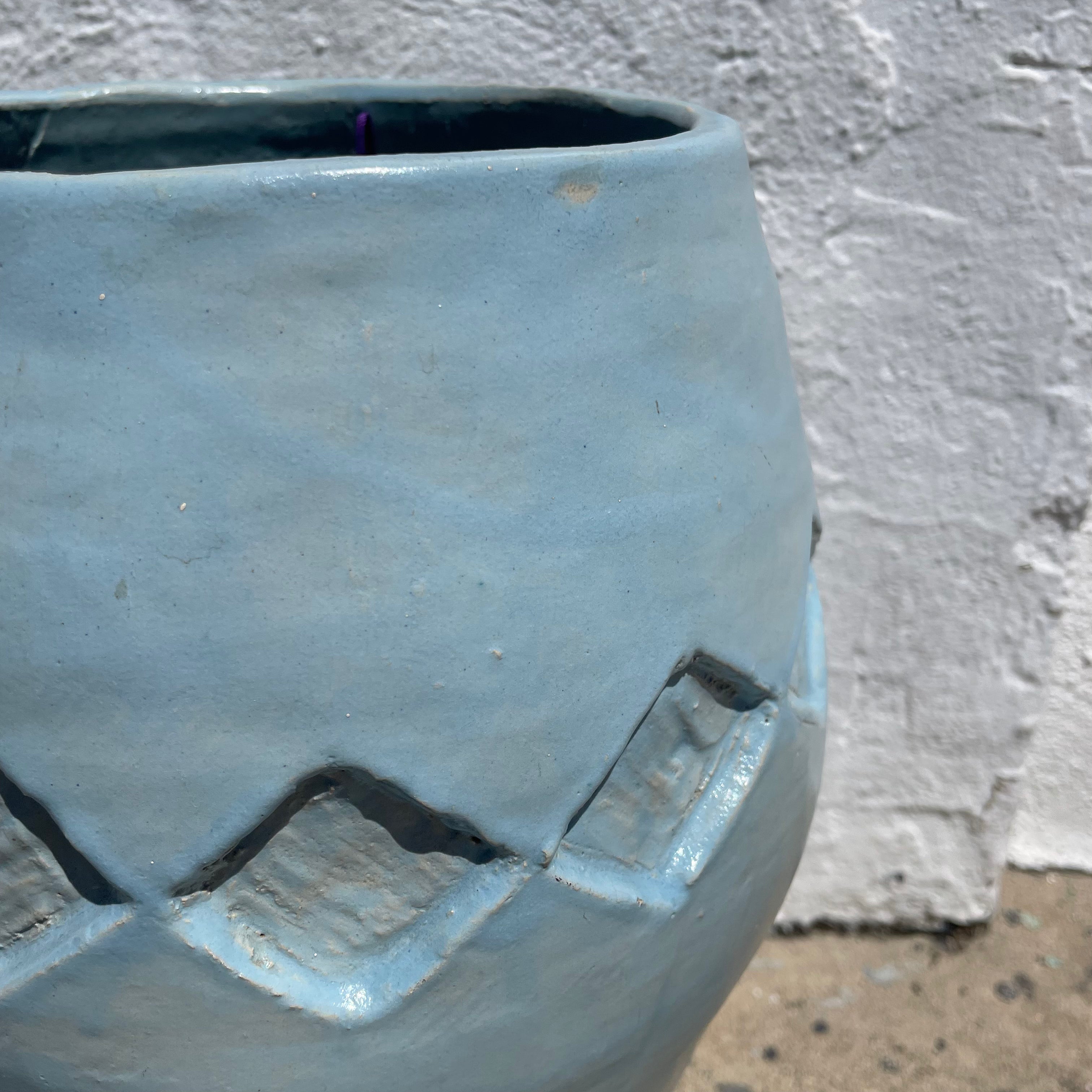 1970’s Studio Pottery Diamond Vase