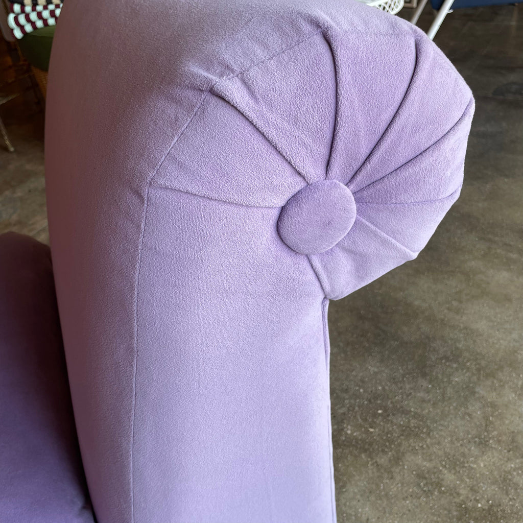 1970's Reupholstered Milo Baughman for Thayer Coggin Scroll Armchairs - 1 available