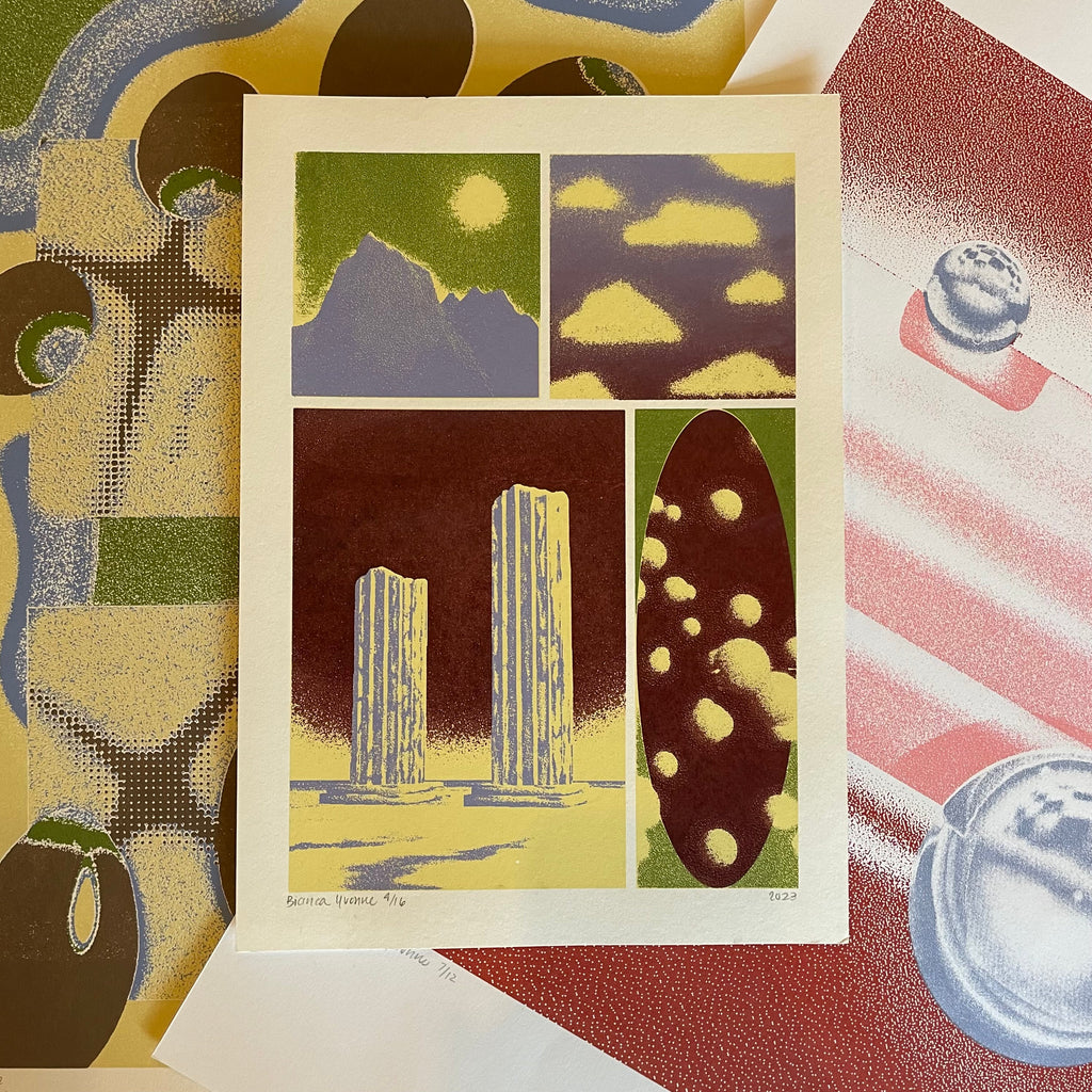 8” x 11.5” Columns Art Print by Bianca Yvonne