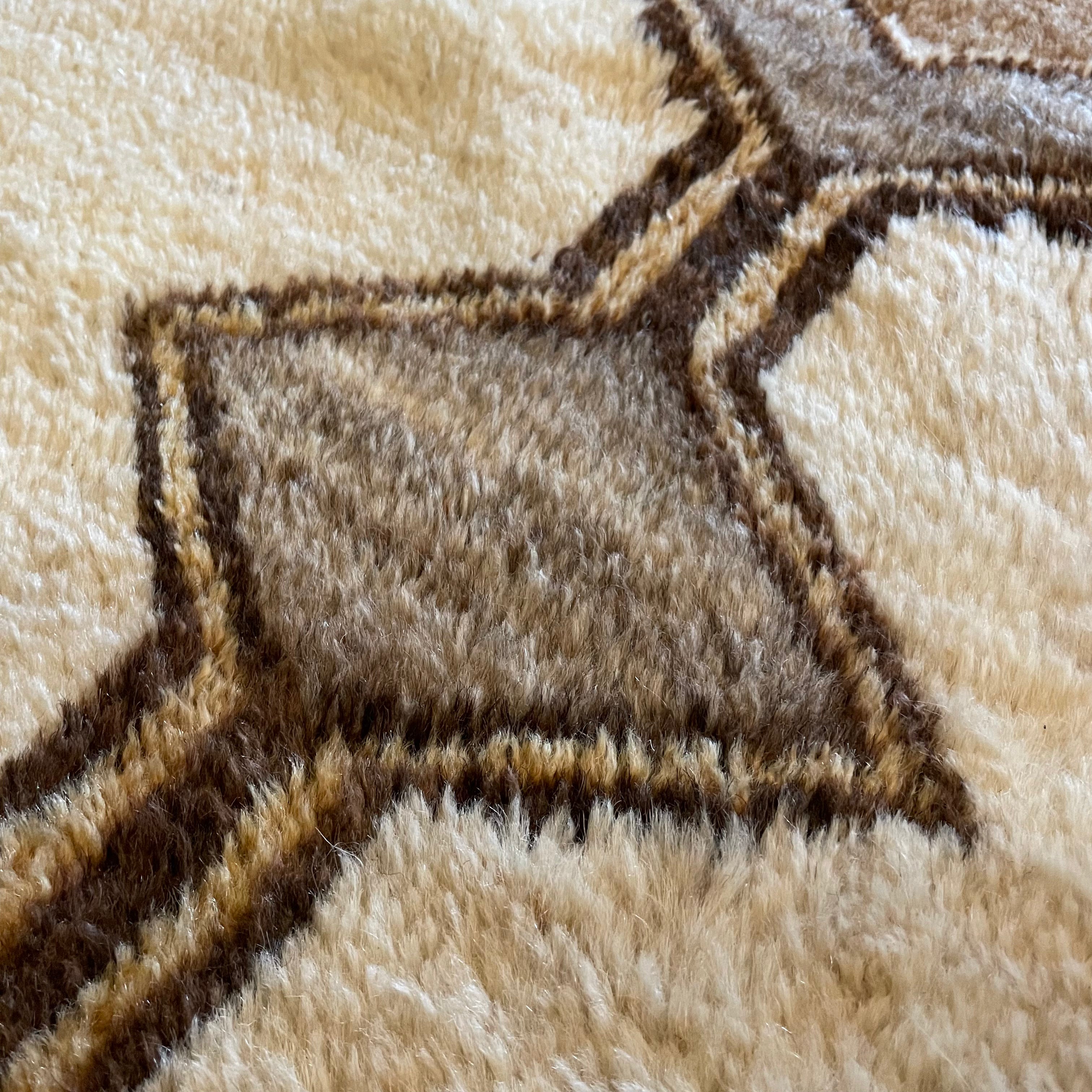 3’4” x 6’9” Vintage Algerian  Shag Rug