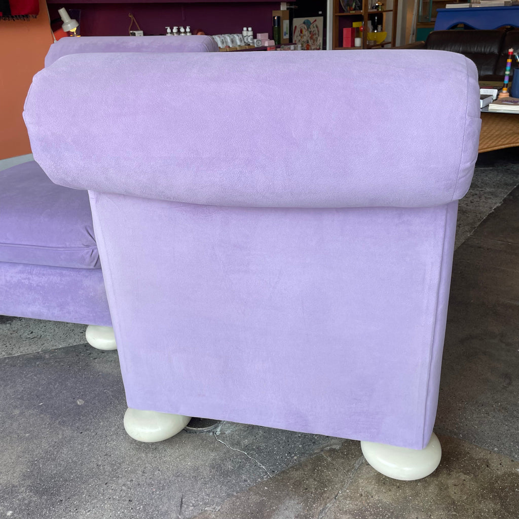 1970's Reupholstered Milo Baughman for Thayer Coggin Scroll Armchairs - 1 available