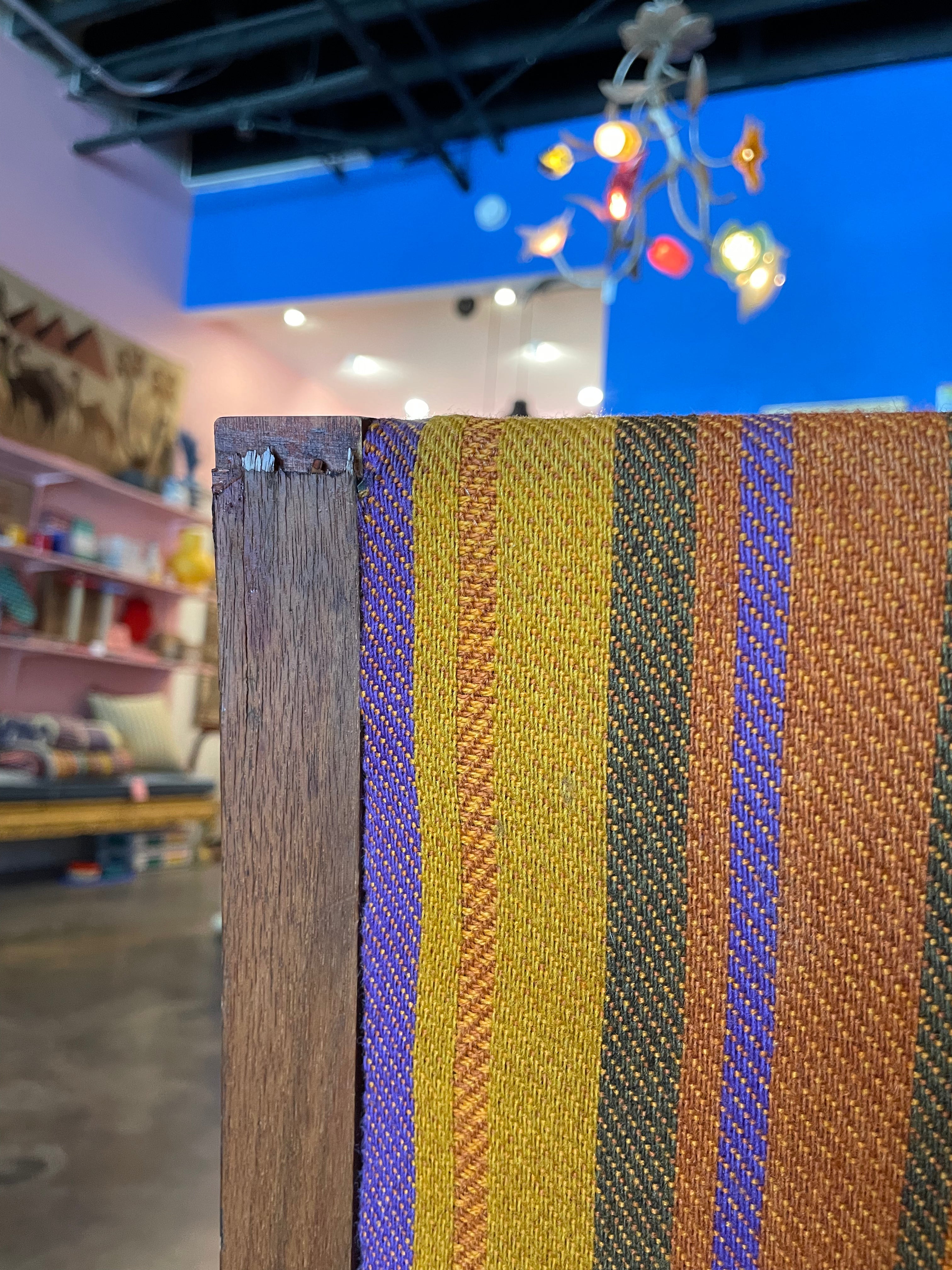 1960’s Mid-Century Striped Armchairs - A Pair