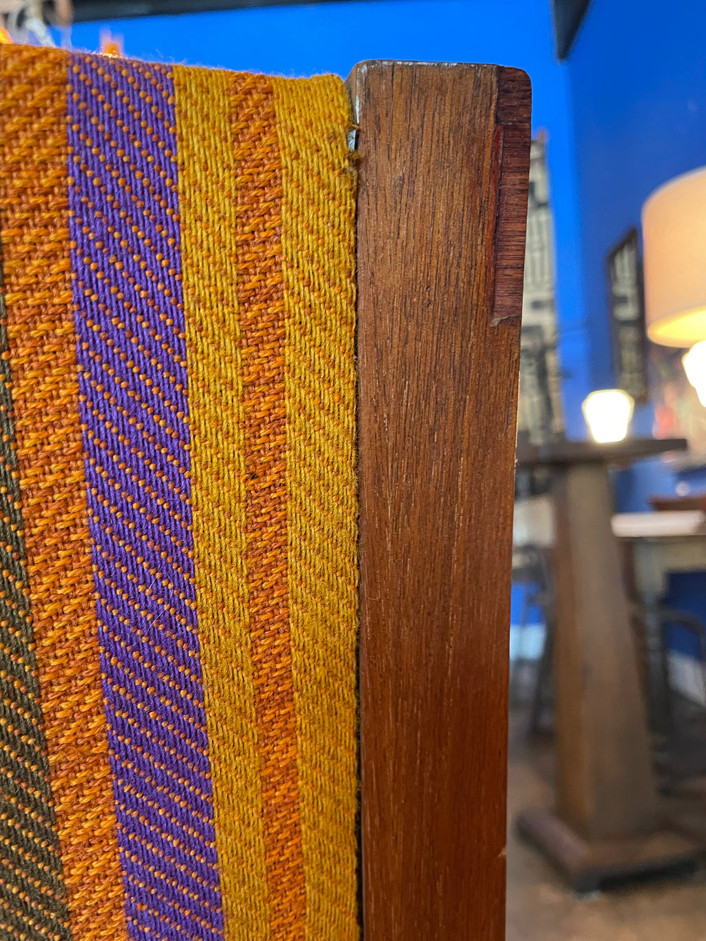 1960’s Mid-Century Striped Armchairs - A Pair