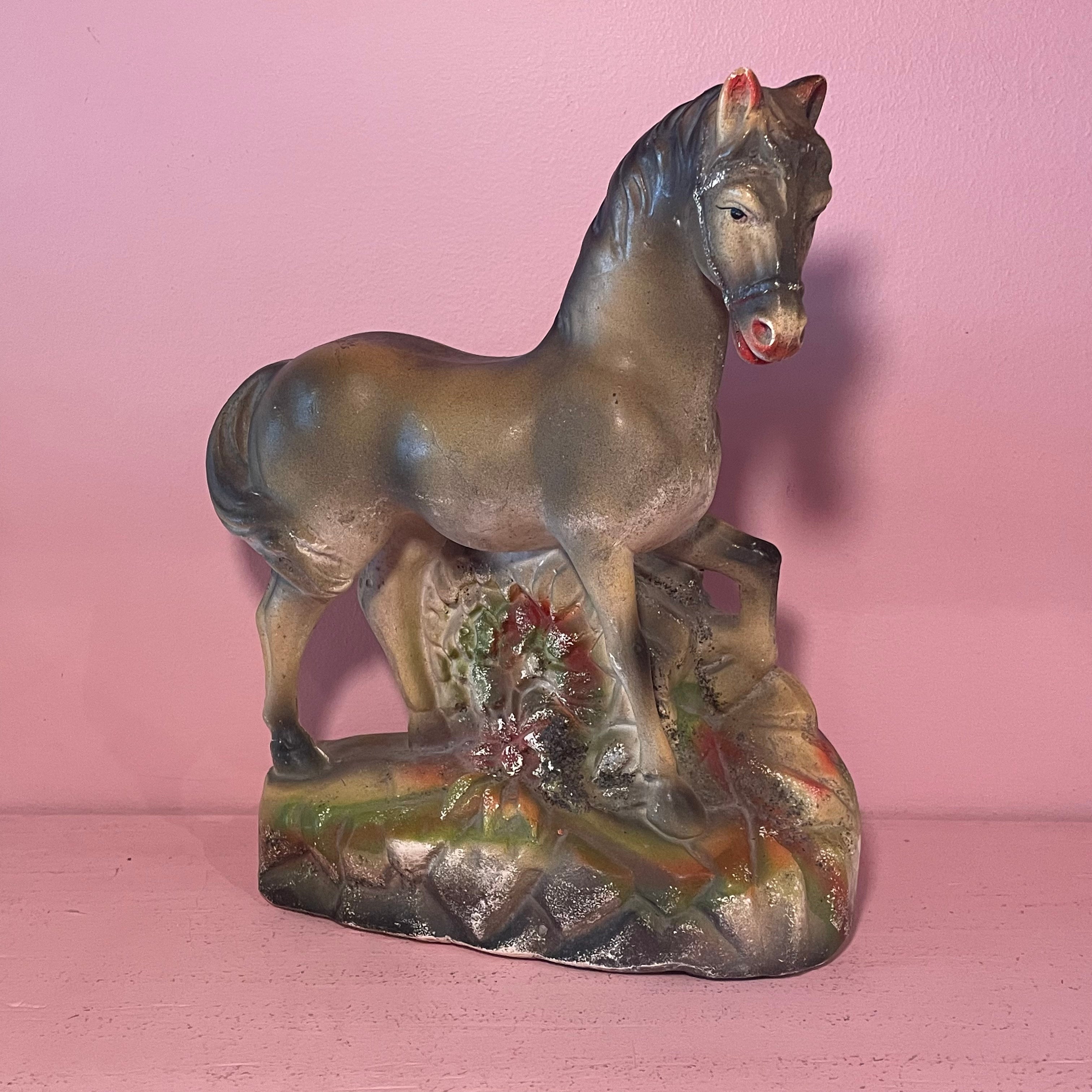 1950's Vintage Chalkware Horse