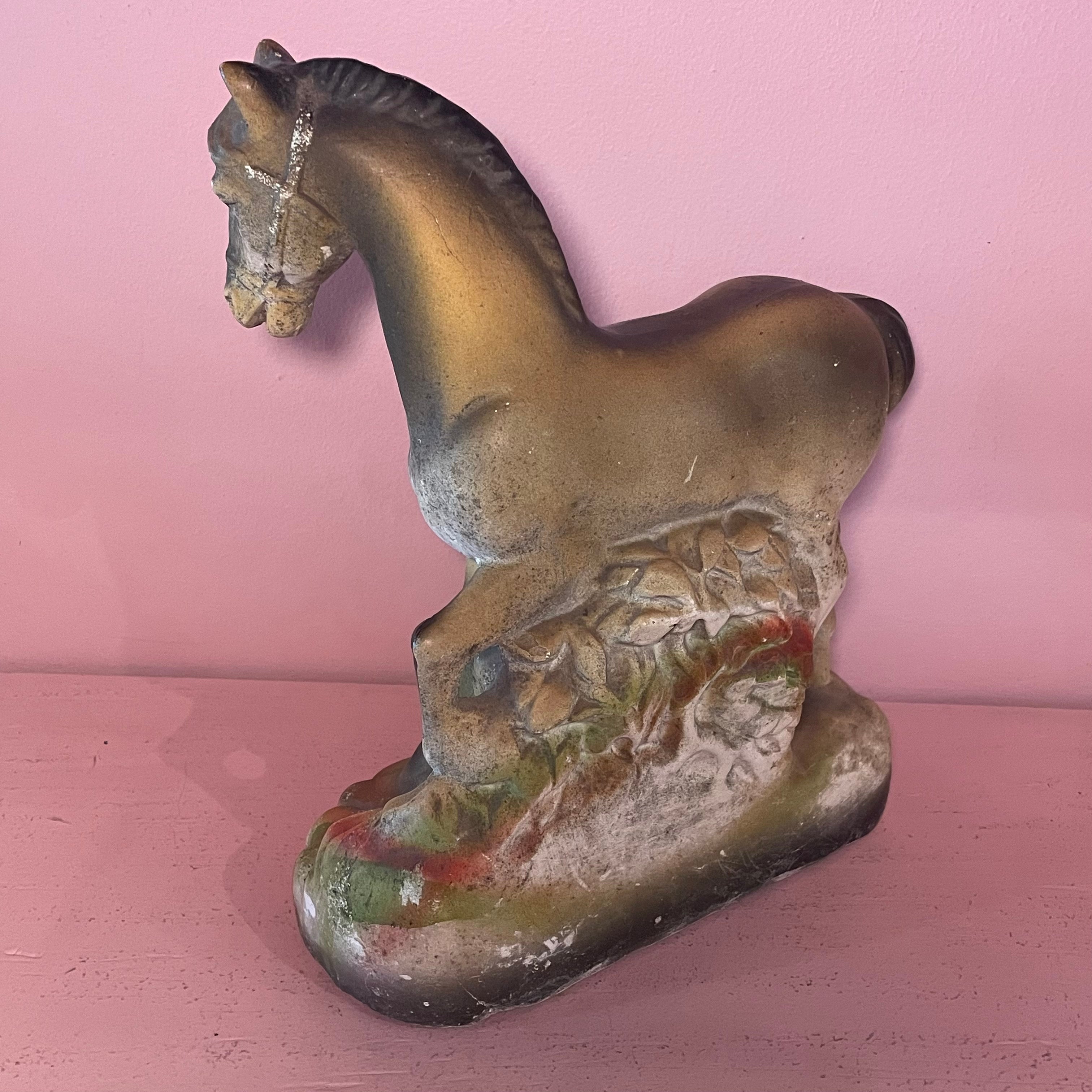 1950's Vintage Chalkware Horse