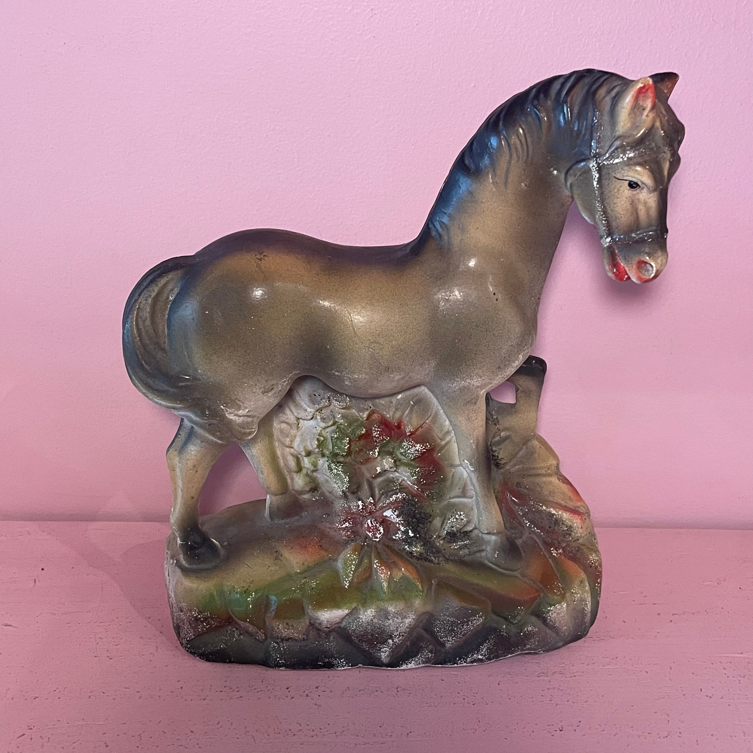 1950's Vintage Chalkware Horse