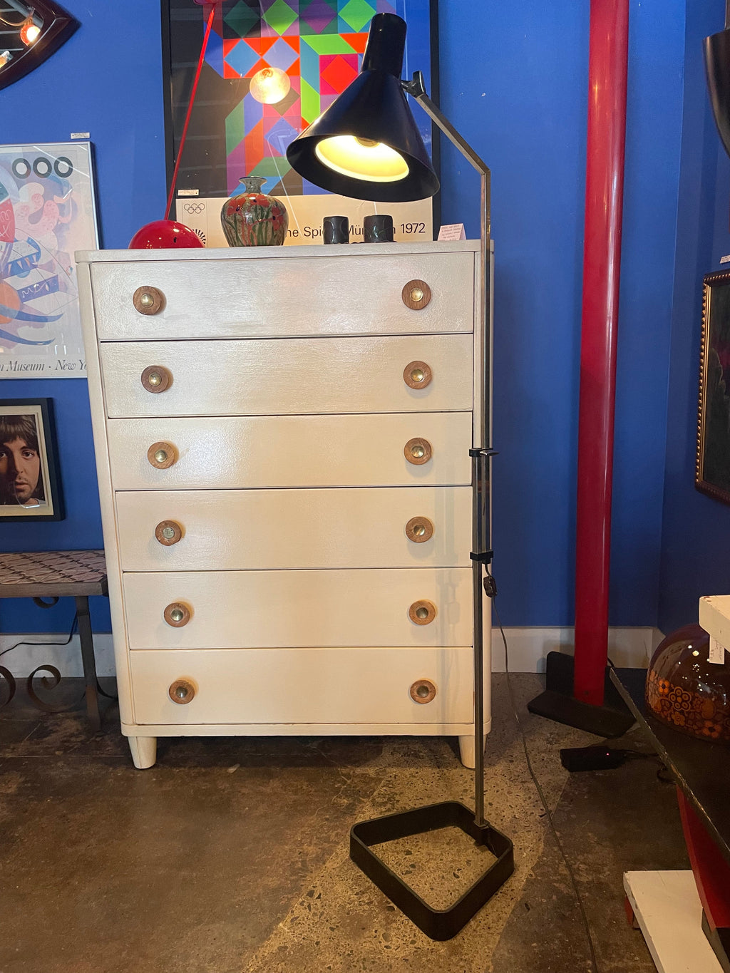 1960's Vintage Luxo Floor Lamp by Jac Jacobsen