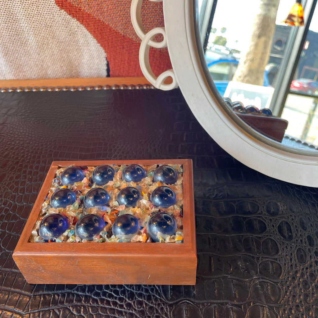 Vintage Folk Art Jewelry Box