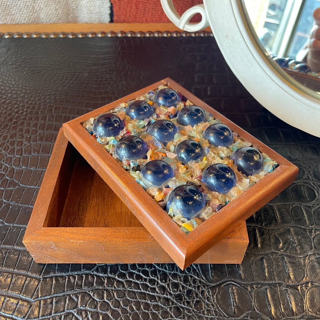 Vintage Folk Art Jewelry Box