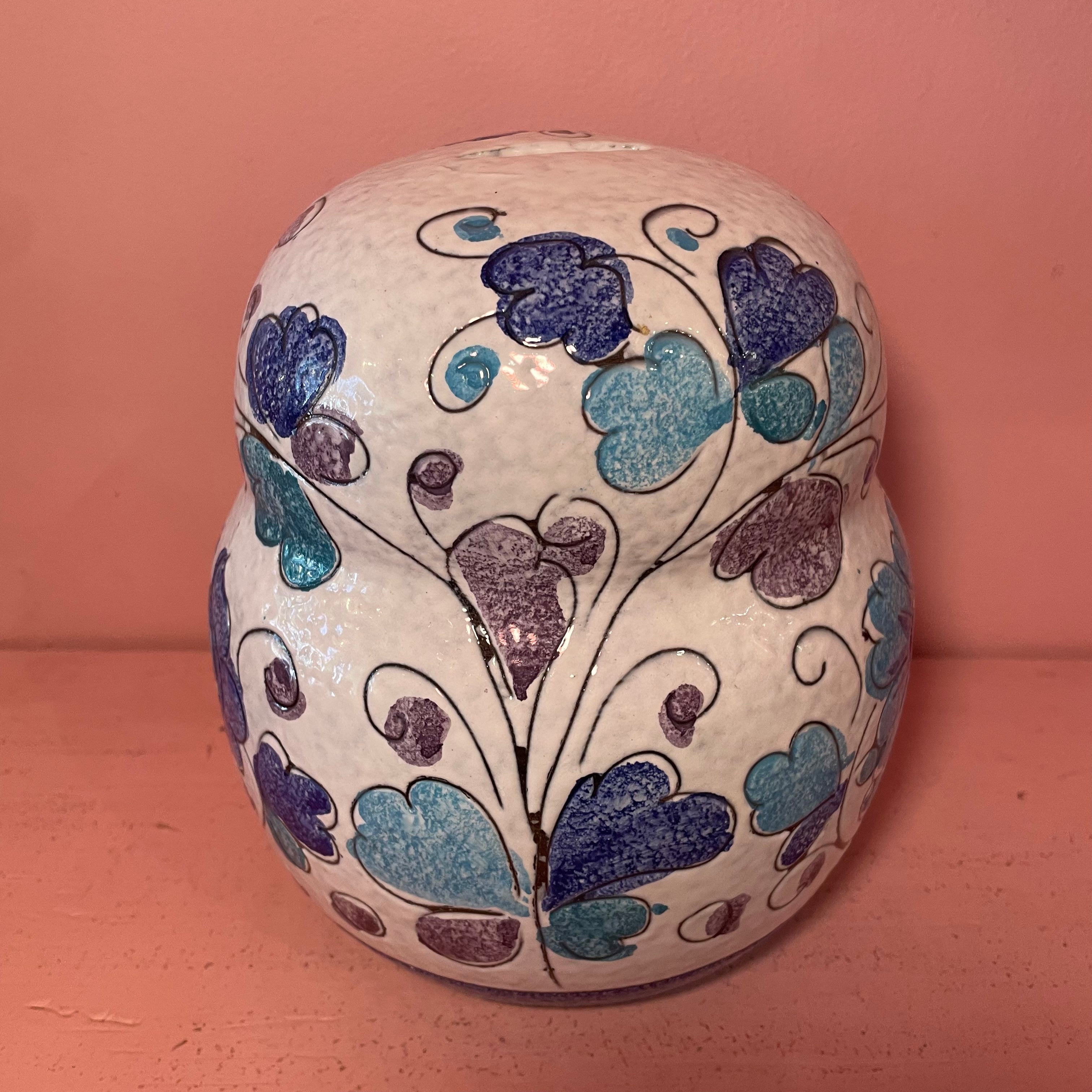 1960's Italian Ceramic Owl Bank