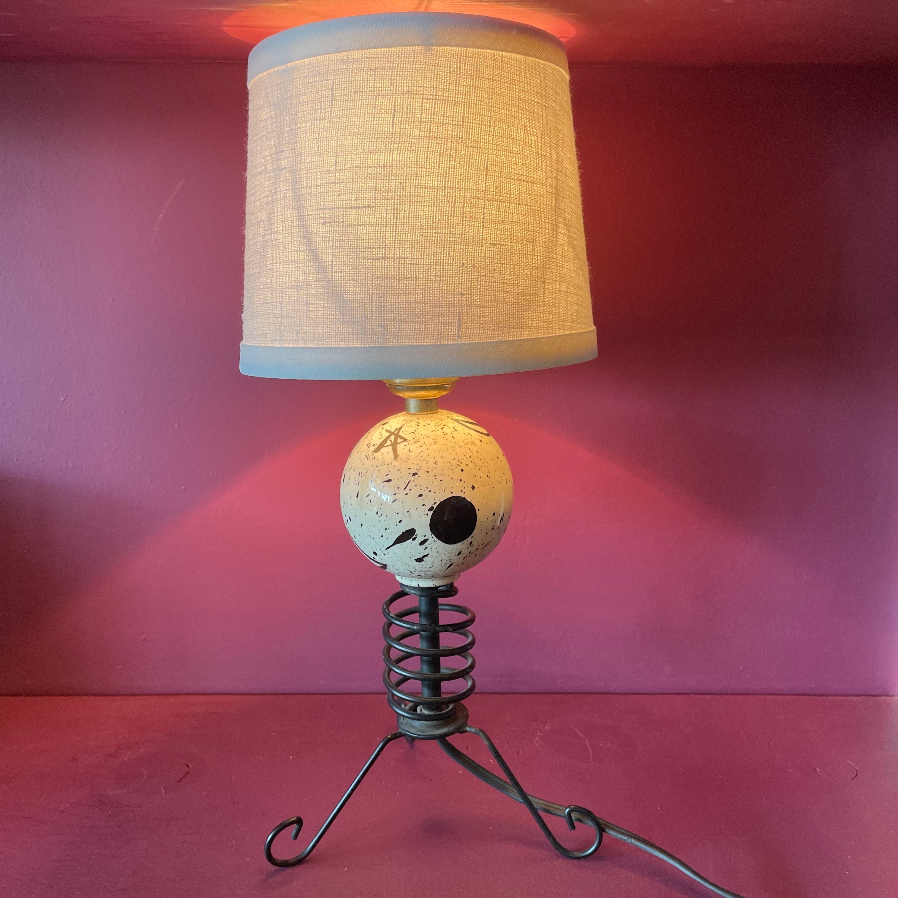 1960's Vintage Atomic Table Lamp