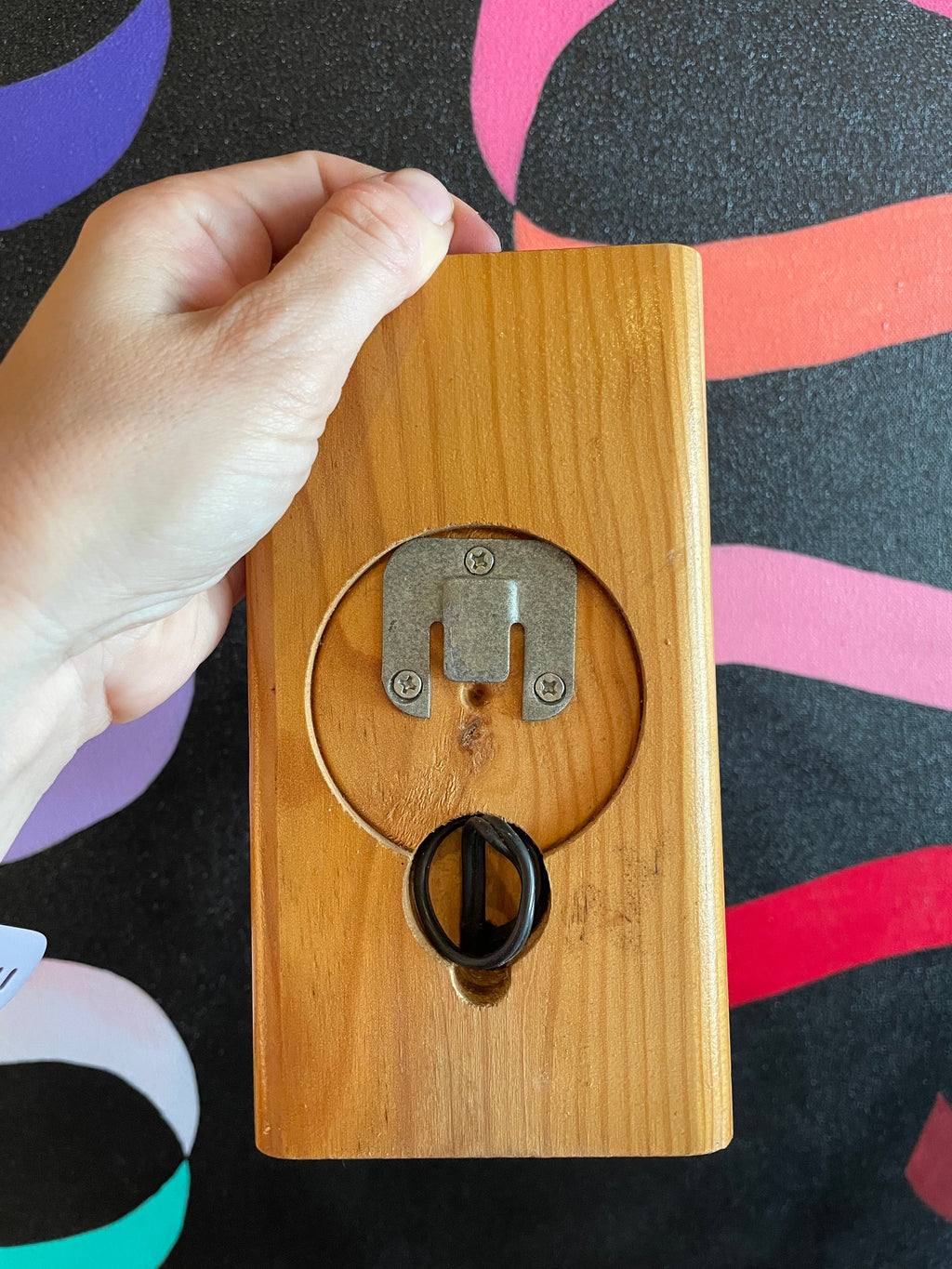 1970's Scandinavian Oak + Glass Sconces - A Pair