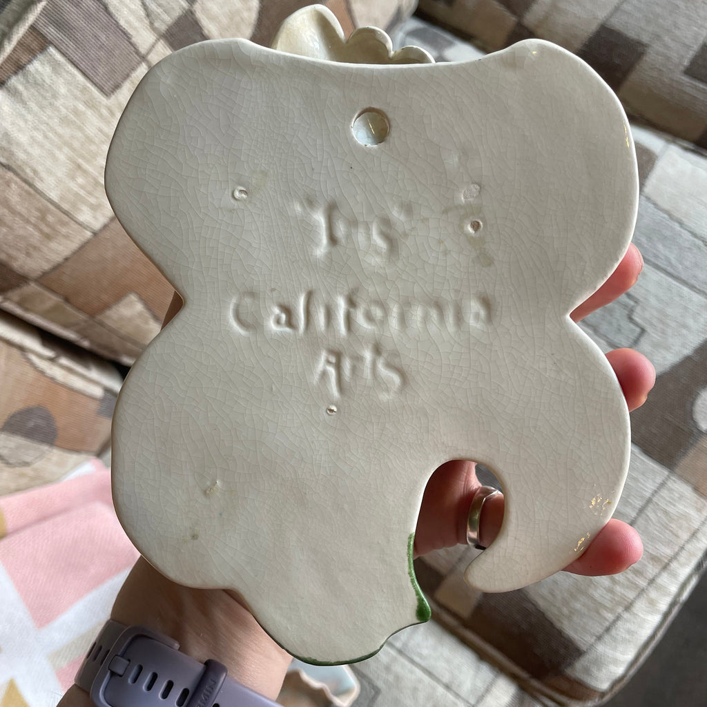 1940's Ceramic Iris Wall Pocket