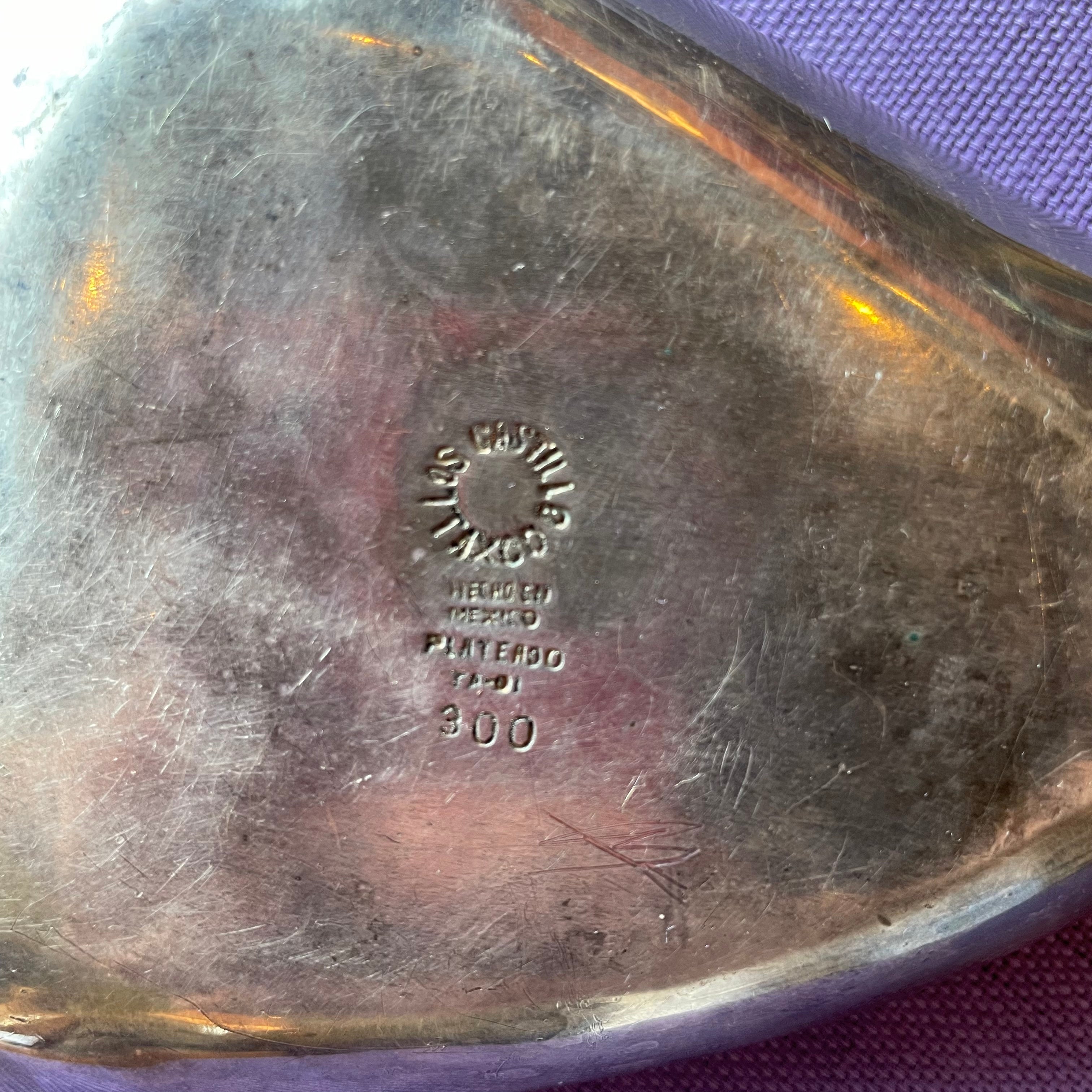 Vintage Los Castillo Silverplate Swan Dish