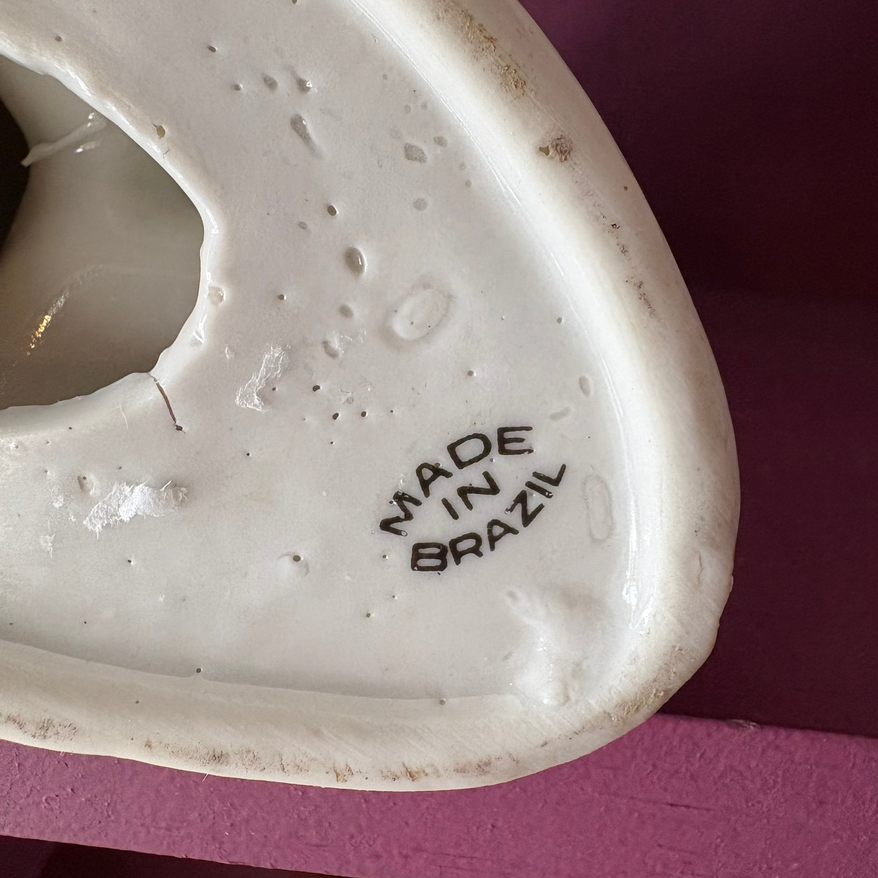 Vintage Brazilian Ceramic Dog Figure