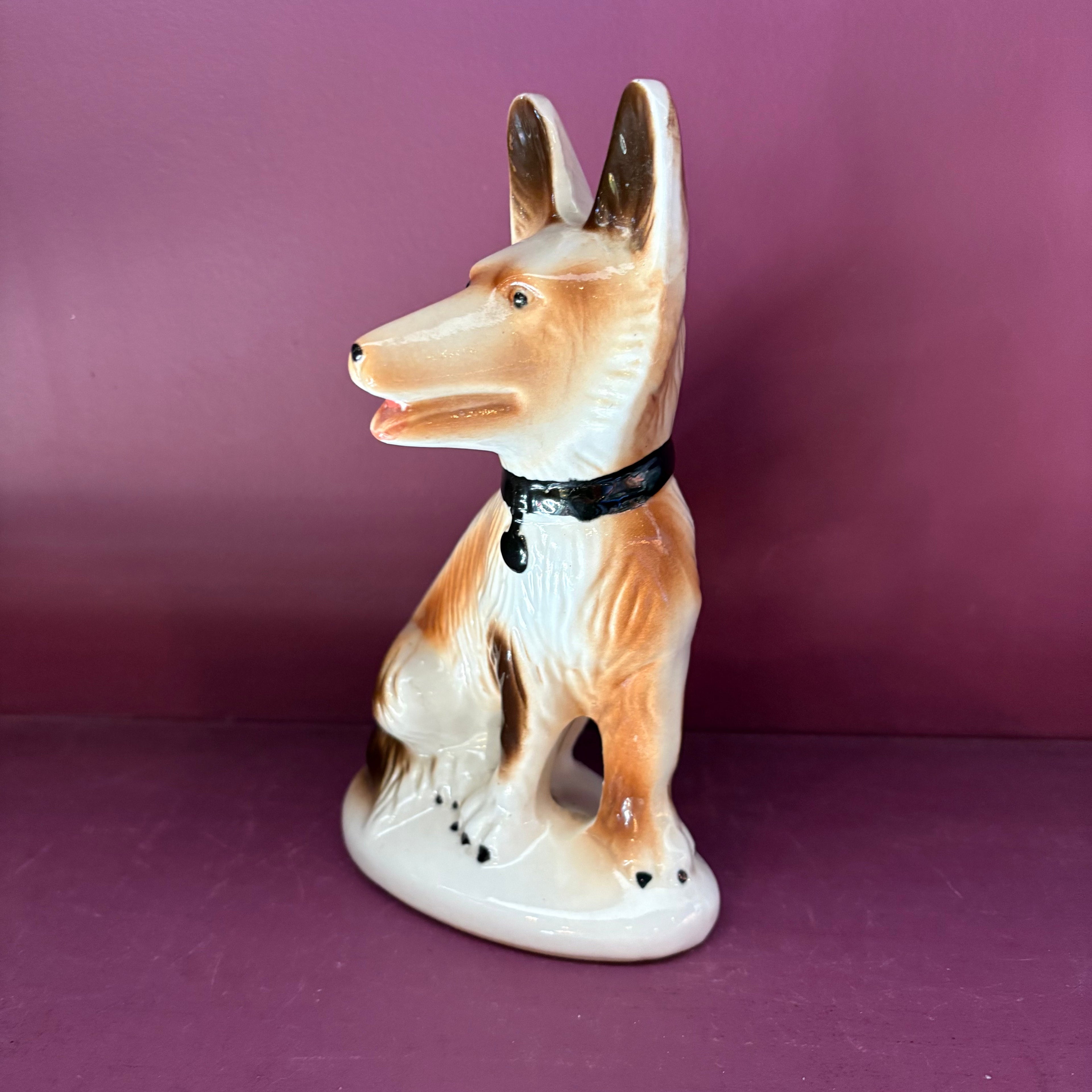 Vintage Brazilian Ceramic Dog Figure