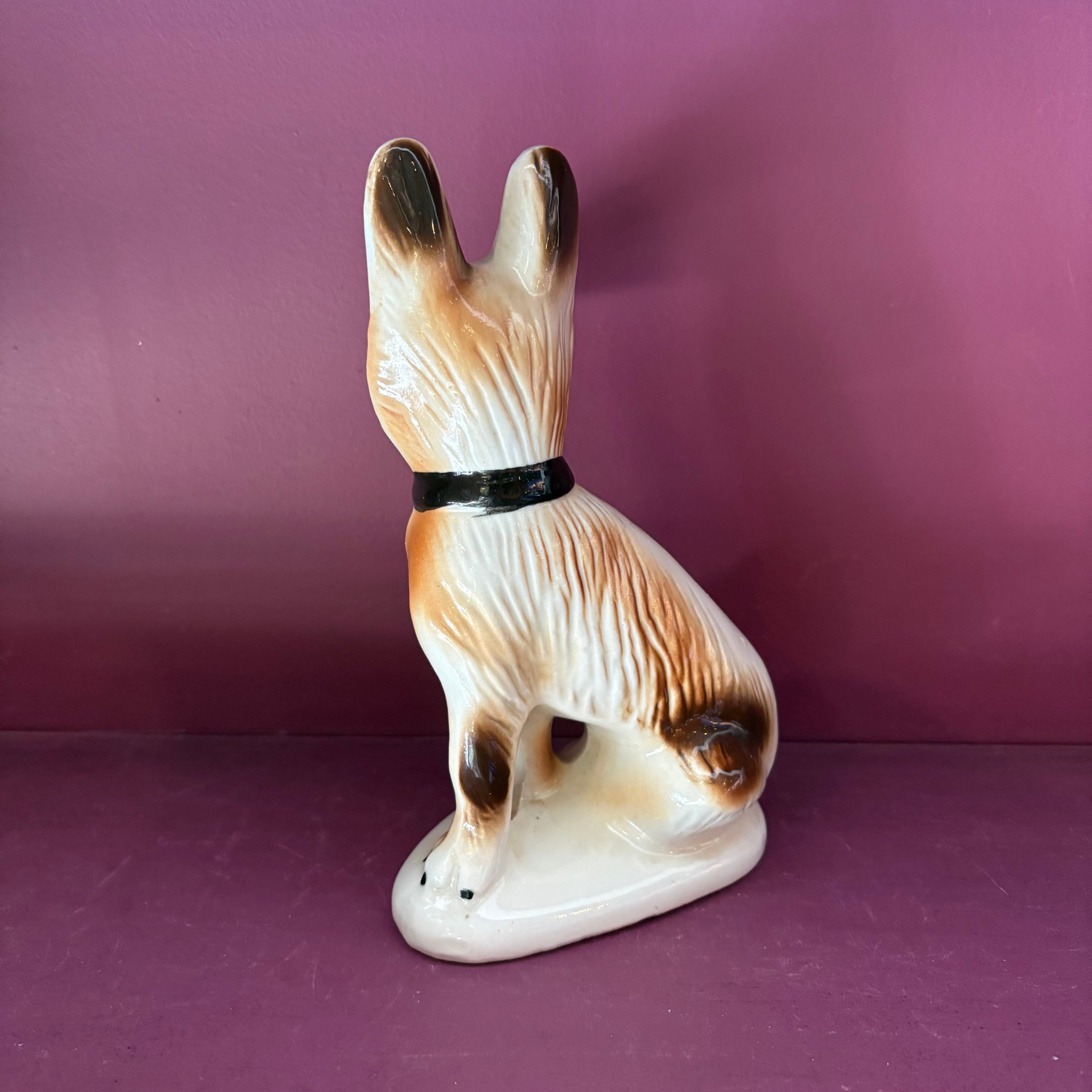 Vintage Brazilian Ceramic Dog Figure