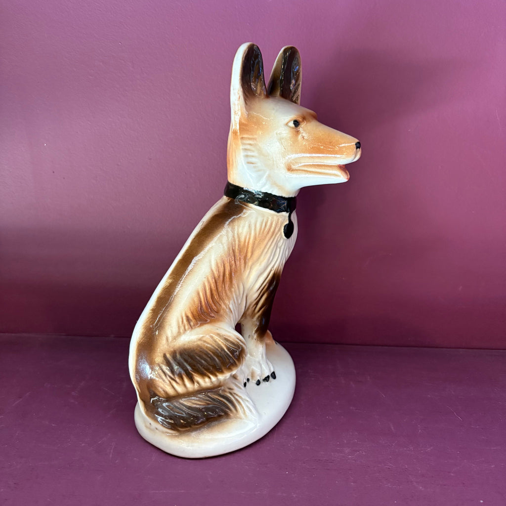 Vintage Brazilian Ceramic Dog Figure