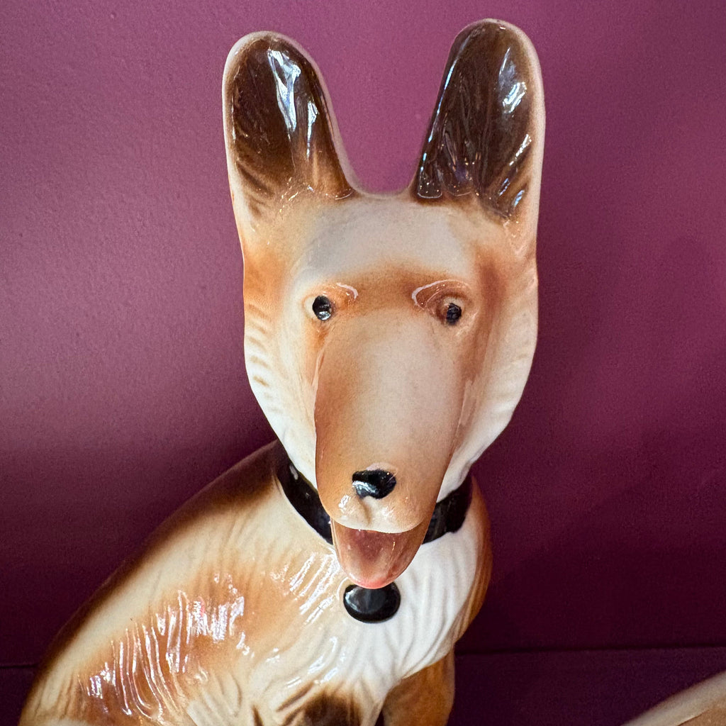 Vintage Brazilian Ceramic Dog Figure