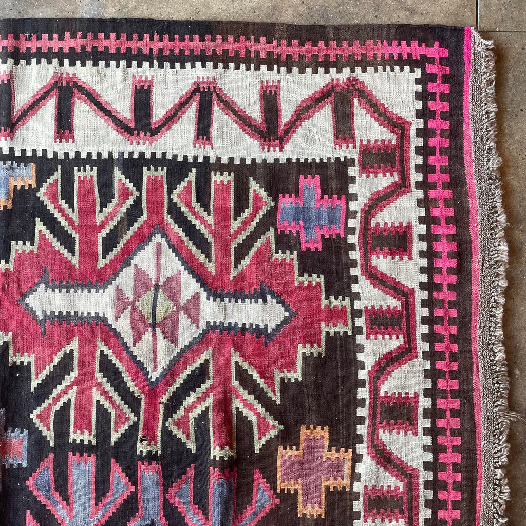 Vintage Kuba Kilim Rug - 6'7" x 10'10"