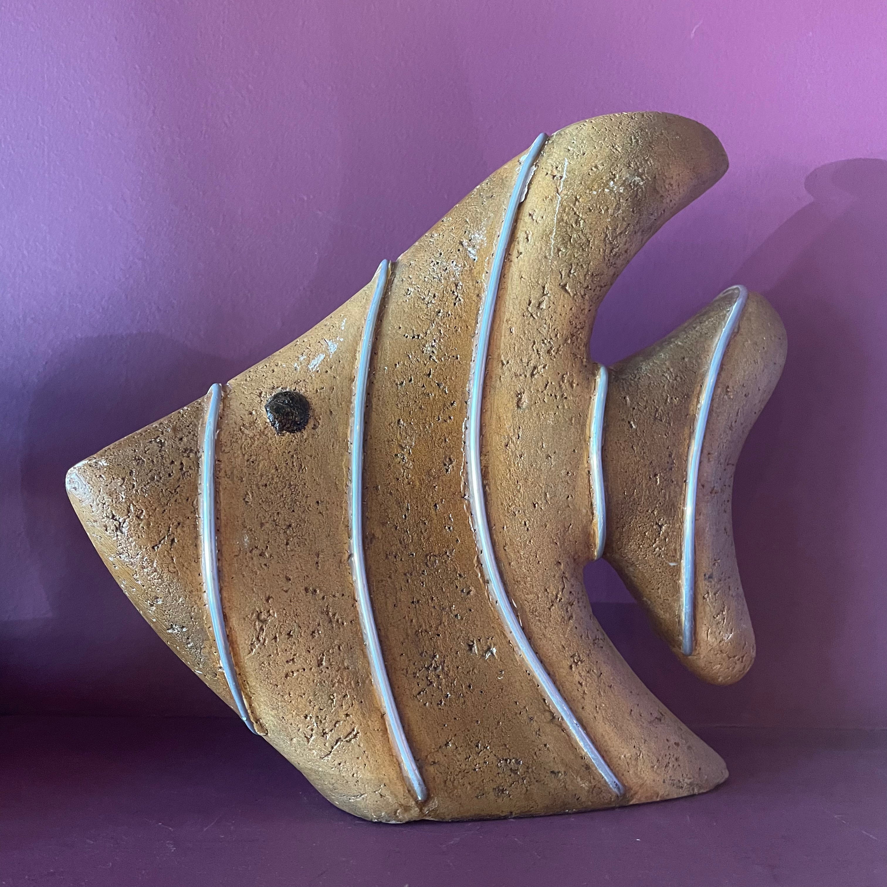 1970's Vintage Stone Fish