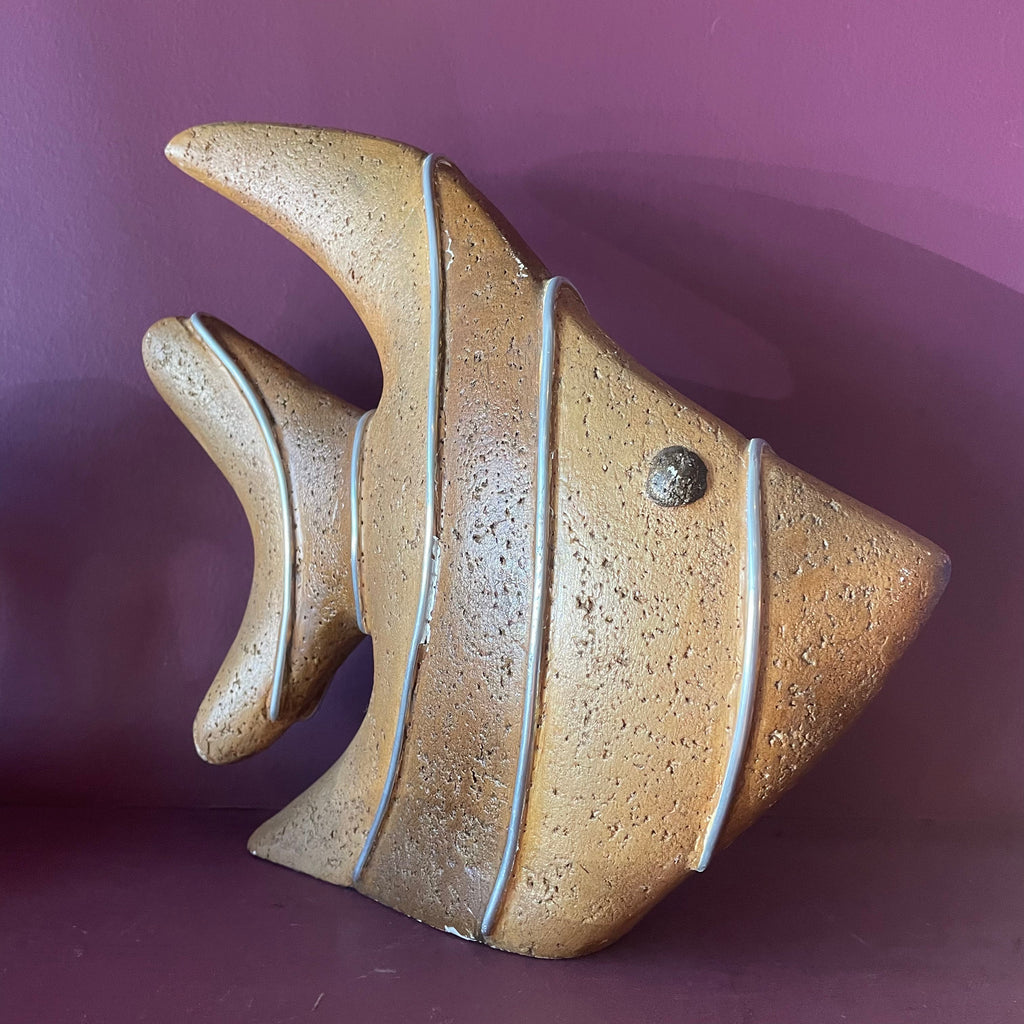 1970's Vintage Stone Fish