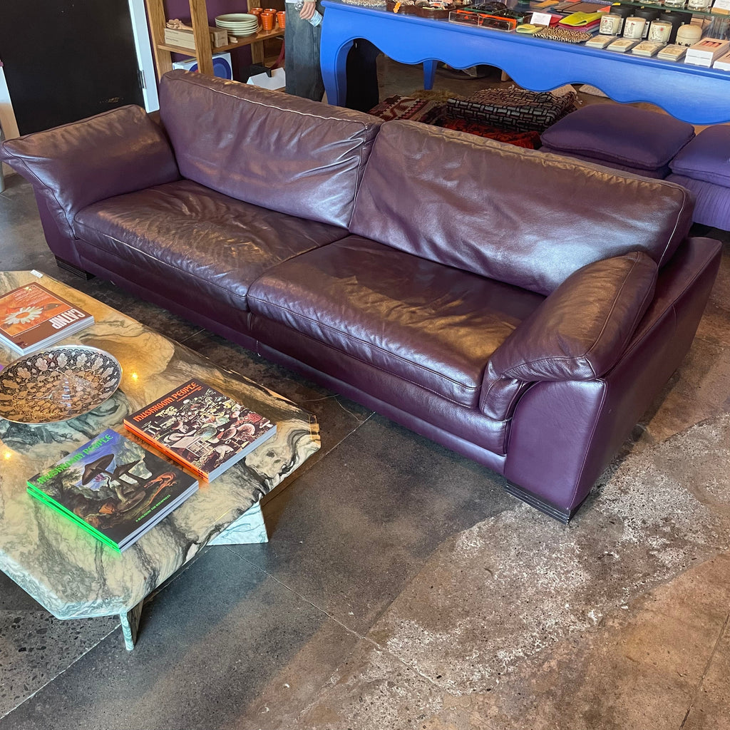 1980's Vintage Italian Leather Sofa by Natuzzi