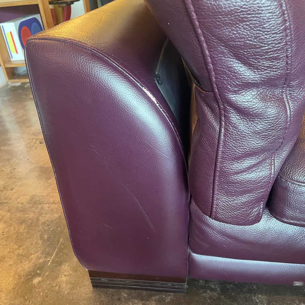 1980's Vintage Italian Leather Sofa by Natuzzi