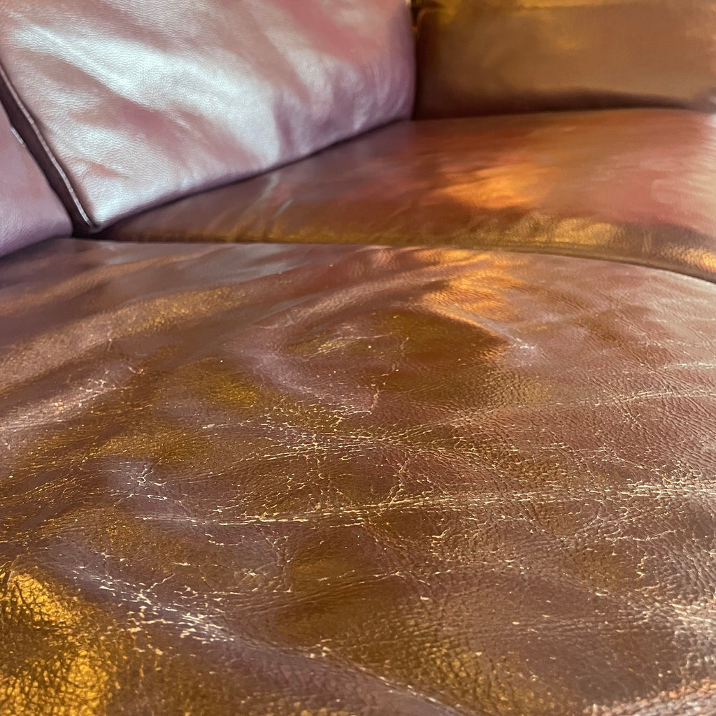 1980's Vintage Italian Leather Sofa by Natuzzi