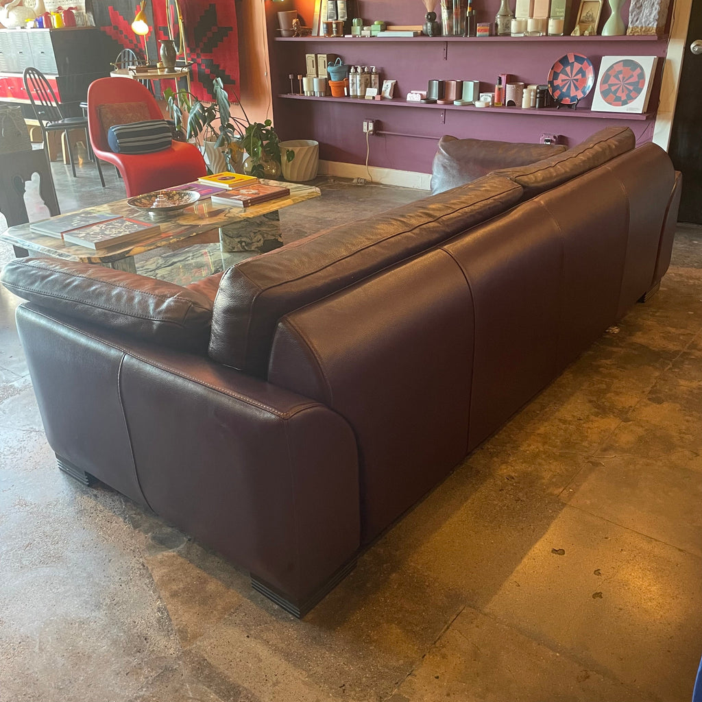 1980's Vintage Italian Leather Sofa by Natuzzi