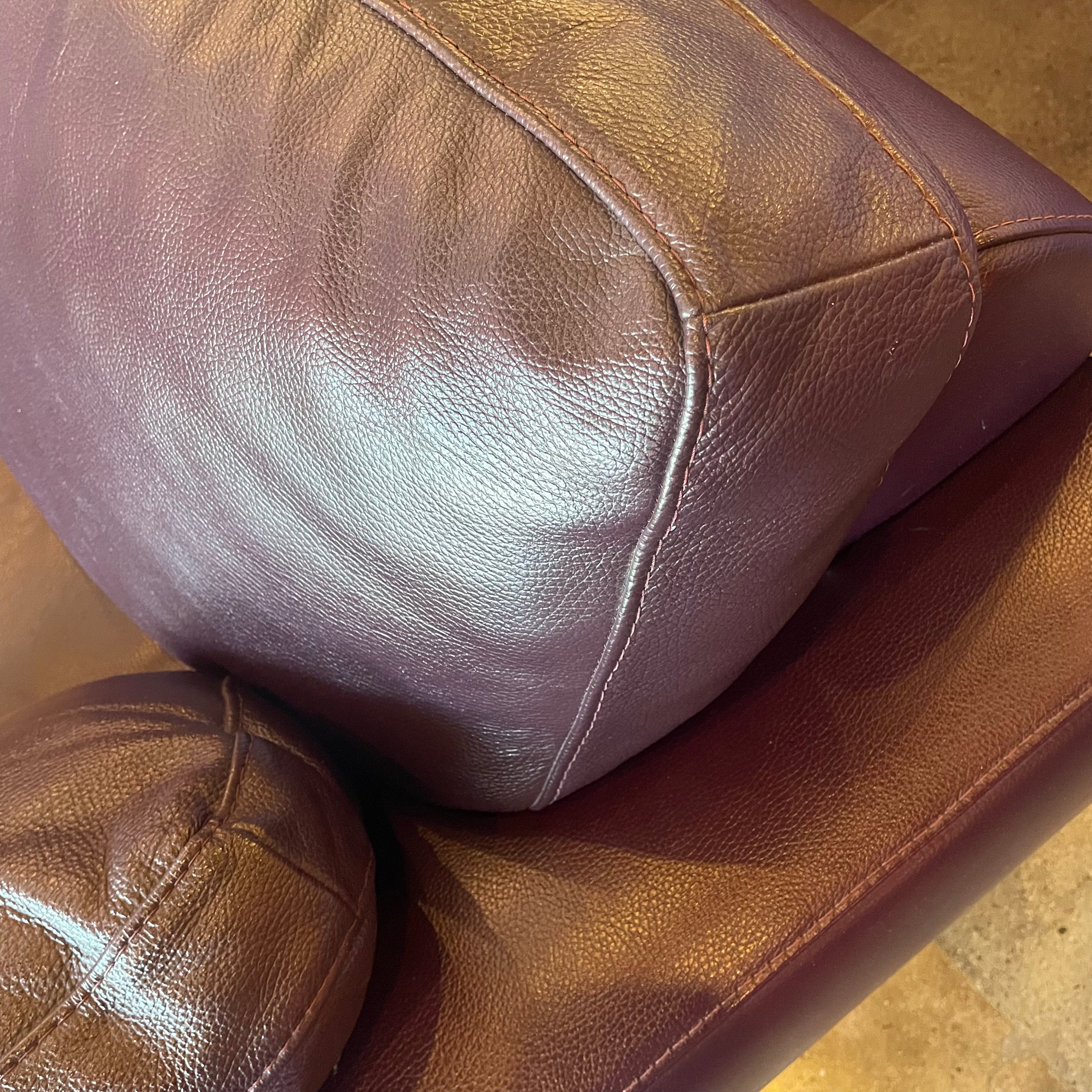 1980's Vintage Italian Leather Sofa by Natuzzi