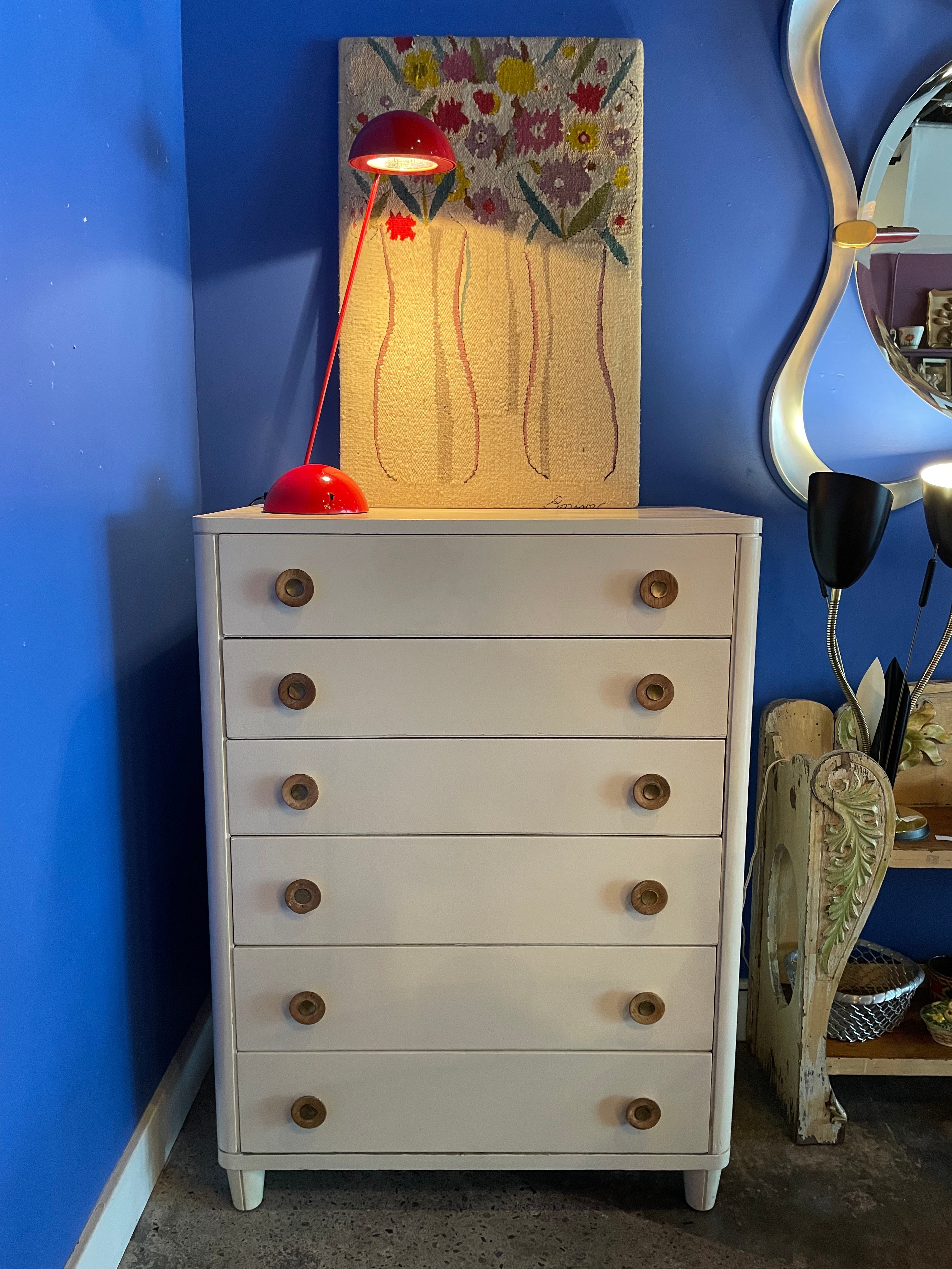 1940's Vintage Art Deco Dresser by Morris Sanders for Mengel