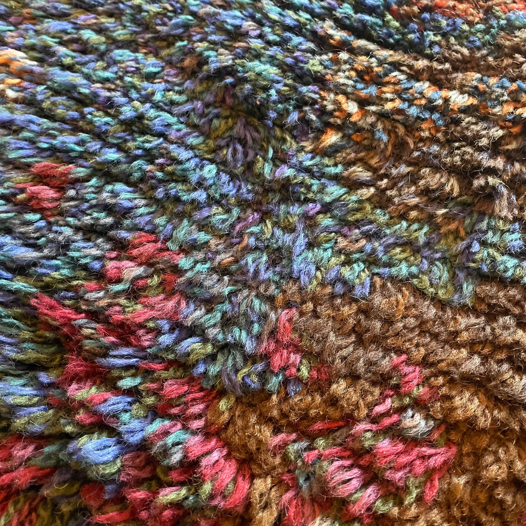 1970's Swedish Rya Shag Rug - 37" x 68"