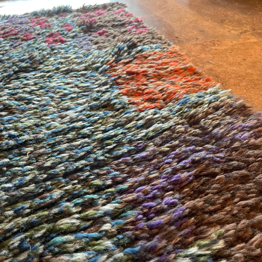 1970's Swedish Rya Shag Rug - 37" x 68"