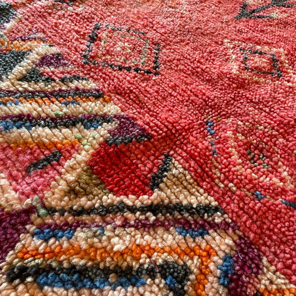 Vintage Abstract Moroccan Rug - 46" x 68"