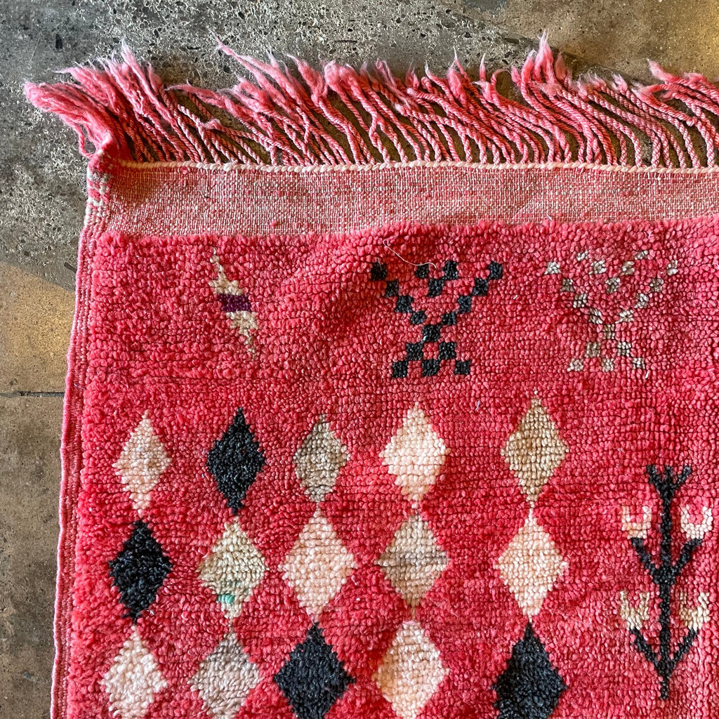 Vintage Abstract Moroccan Rug - 46" x 68"