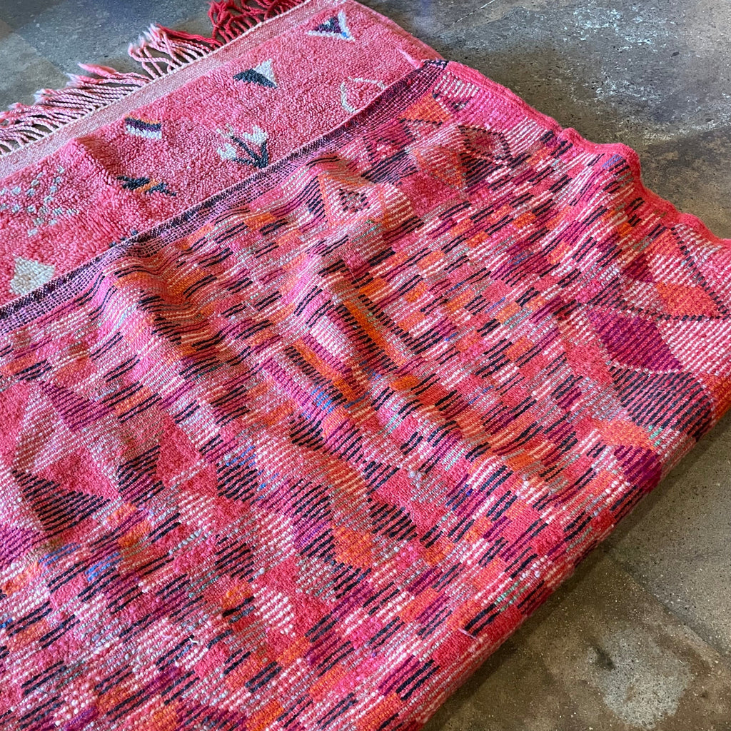 Vintage Abstract Moroccan Rug - 46" x 68"