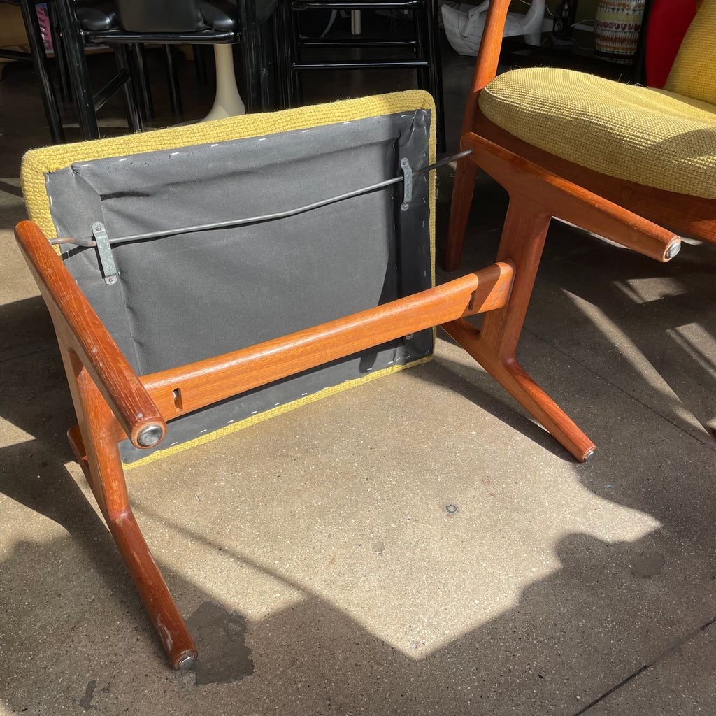 1960's Vintage Dux Armchair + Ottoman Set