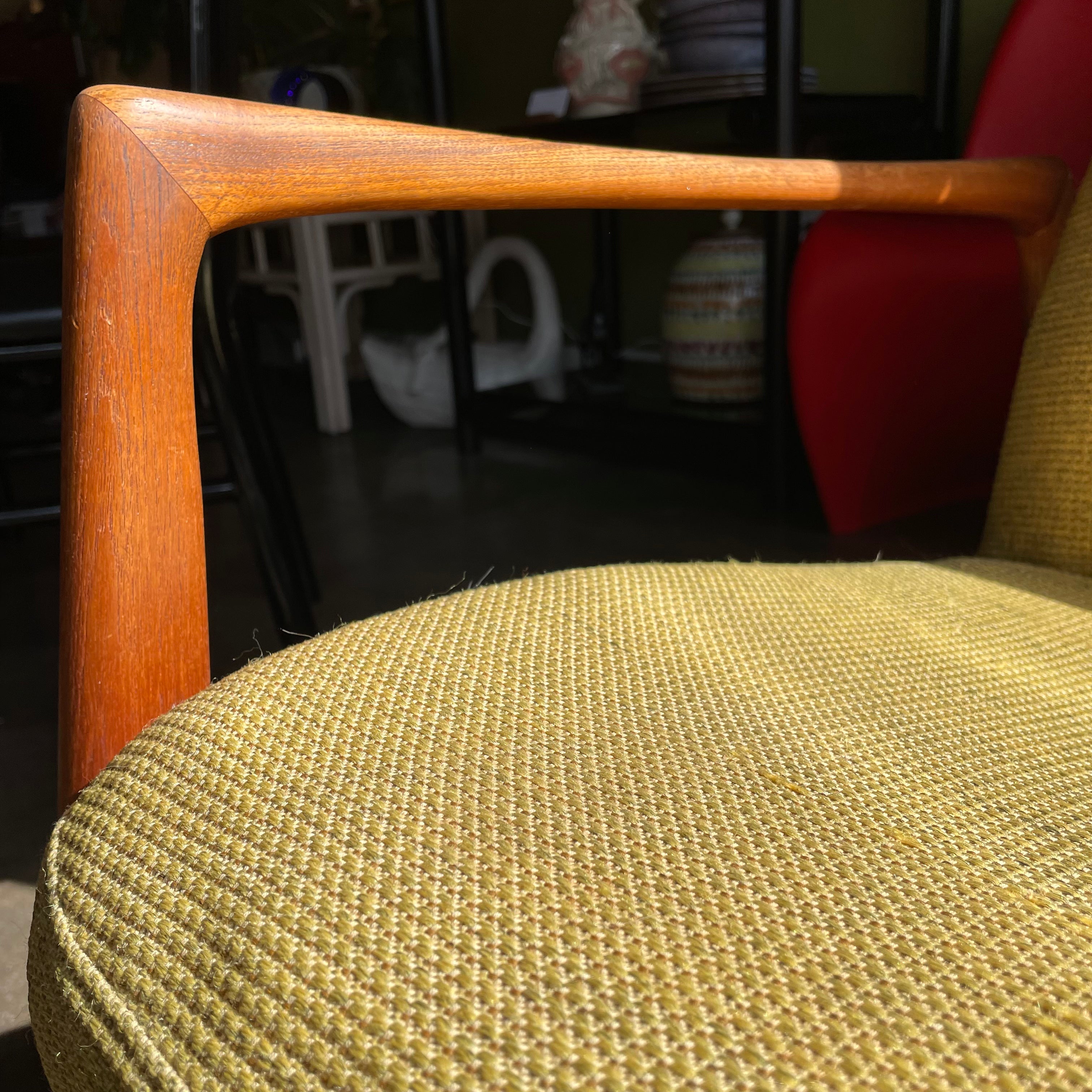 1960's Vintage Dux Armchair + Ottoman Set