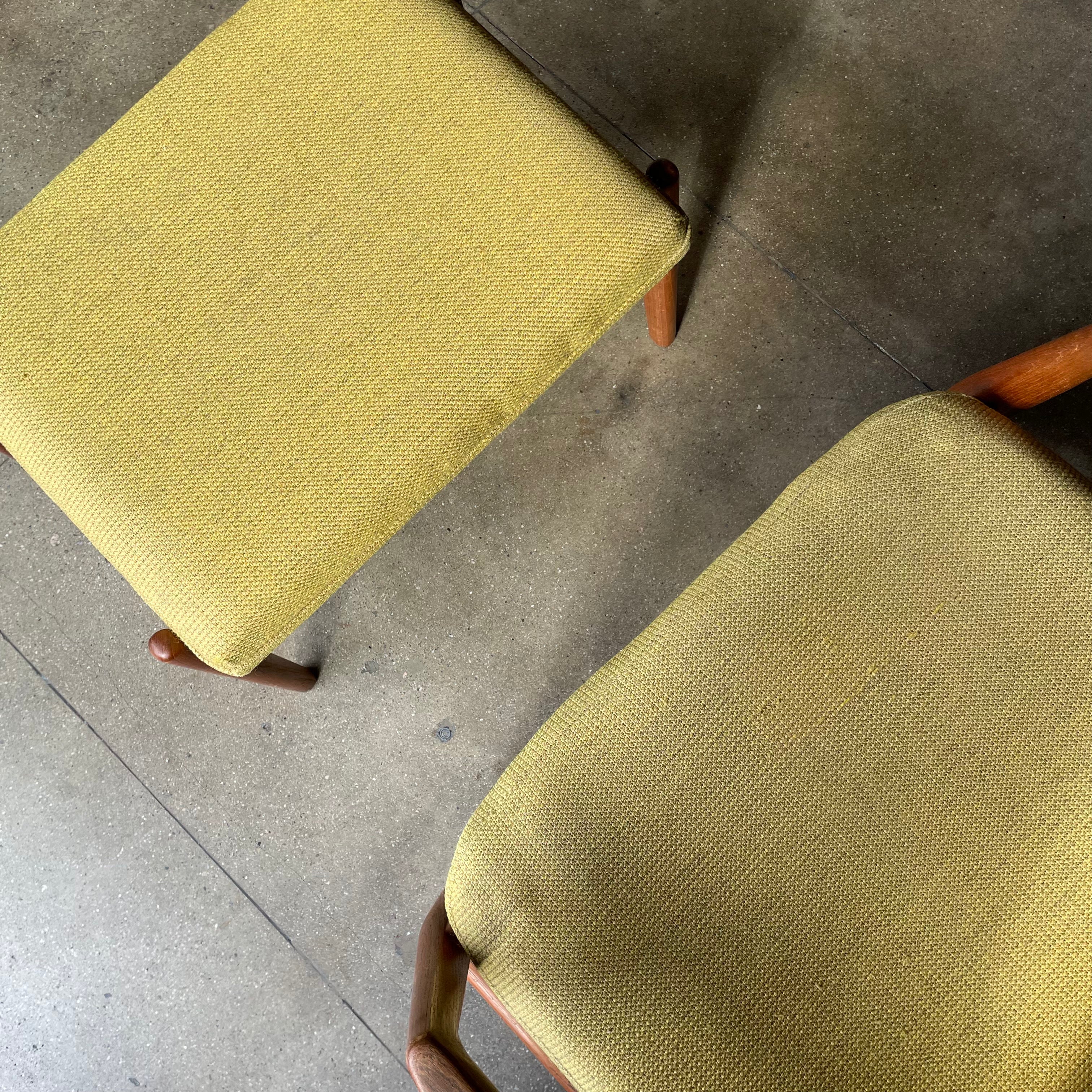 1960's Vintage Dux Armchair + Ottoman Set