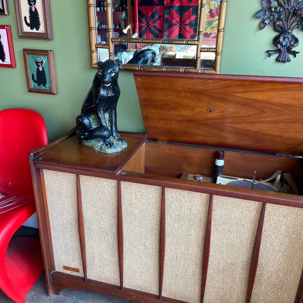 1940's Vintage Chalkware Panther Statue