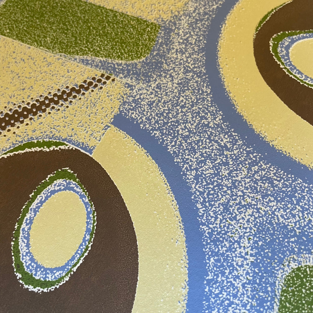 14" x 19.5" Green Orbs Art Print by Bianca Yvonne